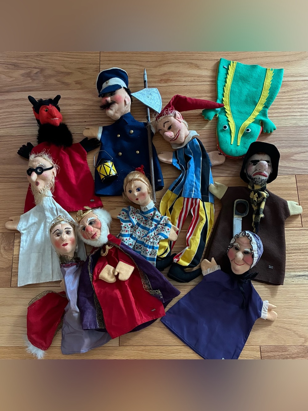 Lot of 10 Vintage 1960 German Kersa Puppets